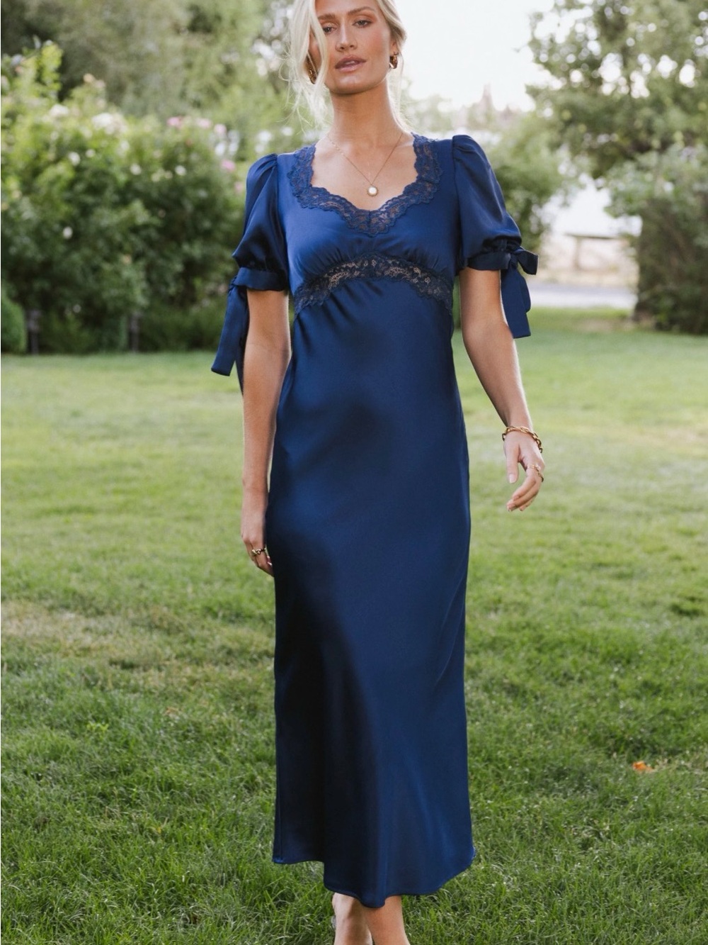 Bohme Amanda lace trim dress